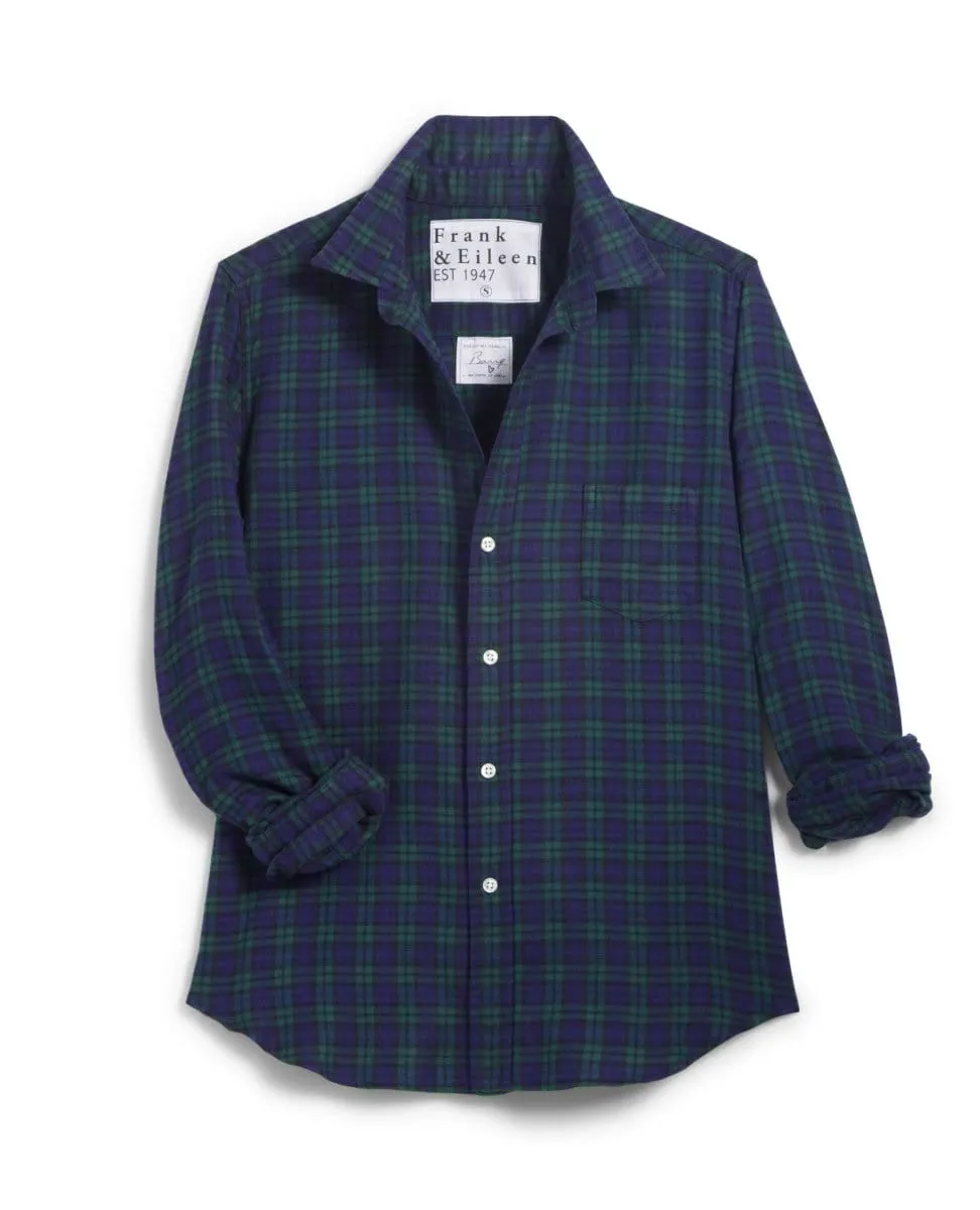 Barry Tailored Navy Black Green Plaid