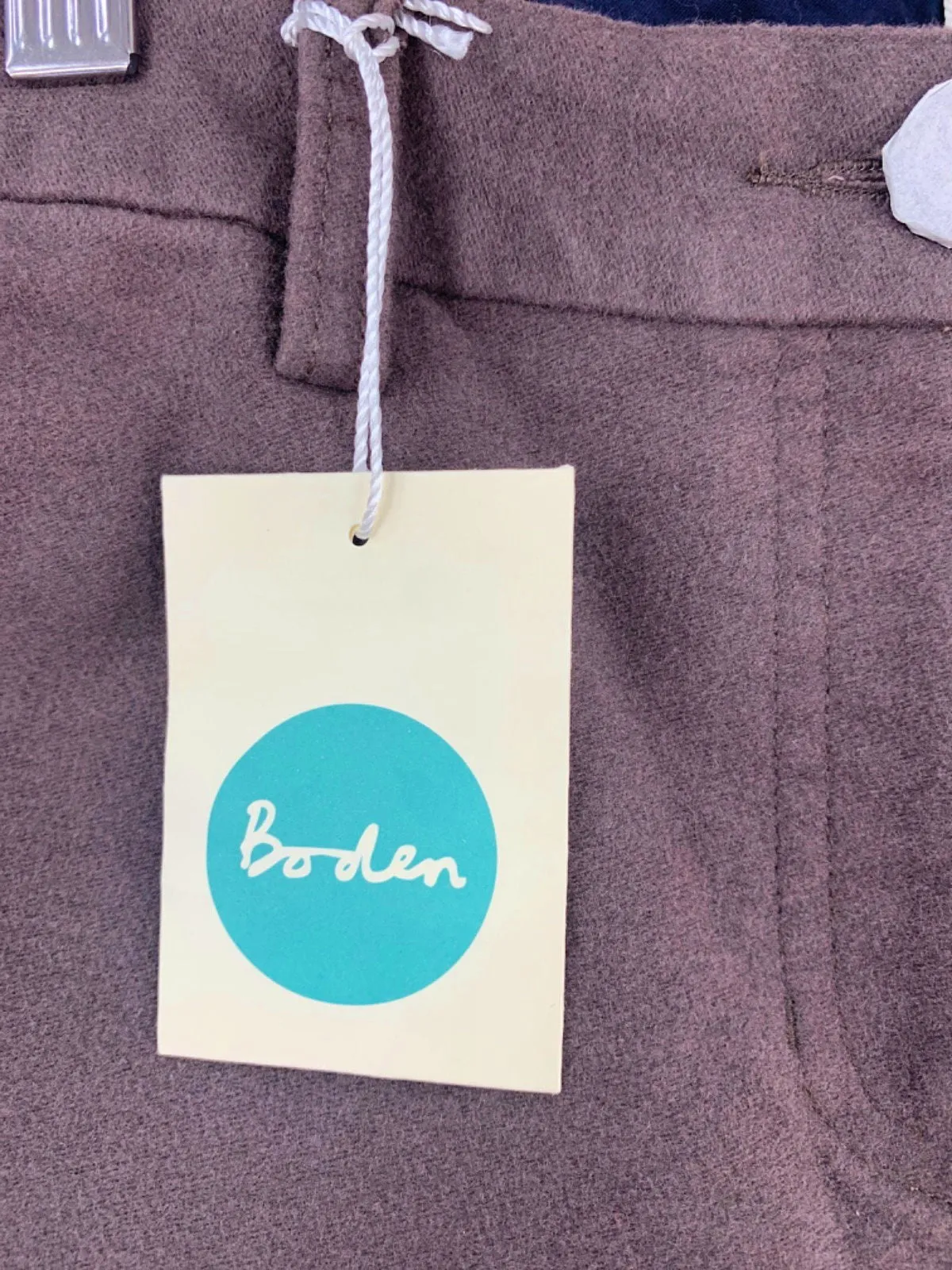 Boden Brown Slim Fit Trousers UK 12L