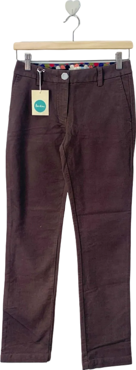 Boden Brown Slim Fit Trousers UK 12L