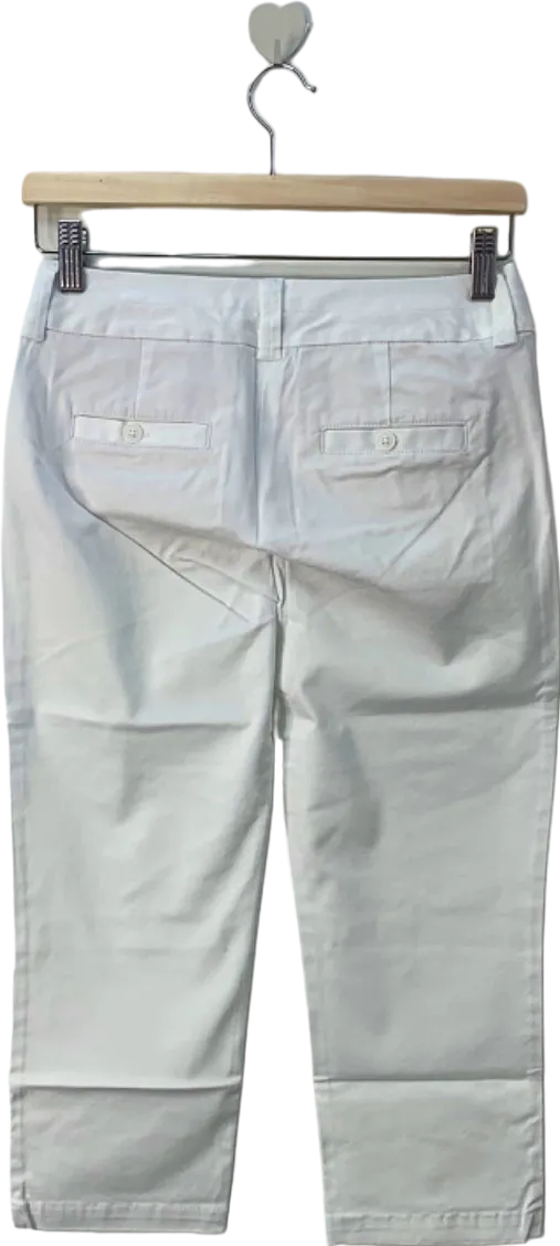 Boden White Straight Leg Trousers US 10L UK 14 LONG