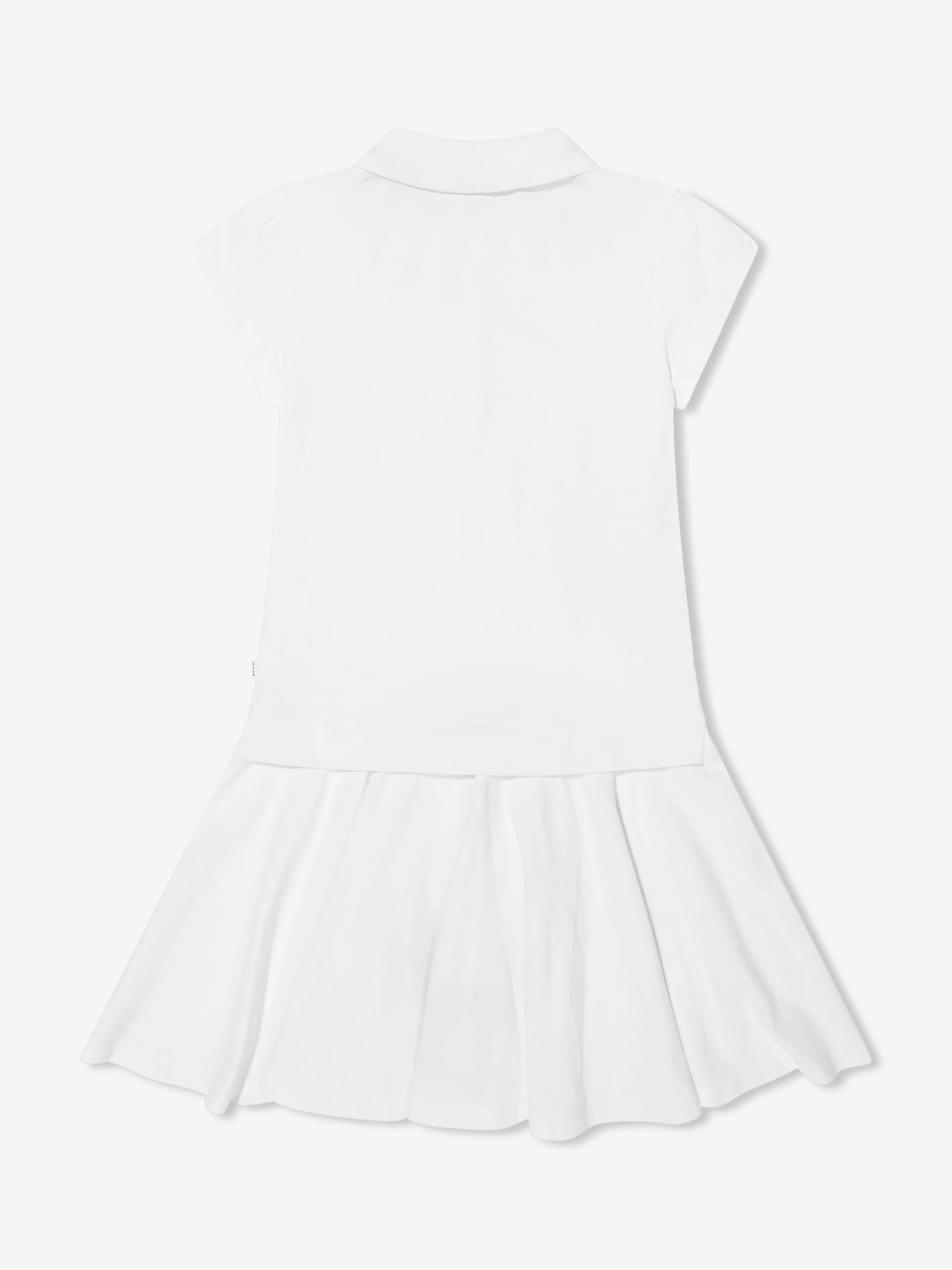 BOSS Girls Polo Dress In White