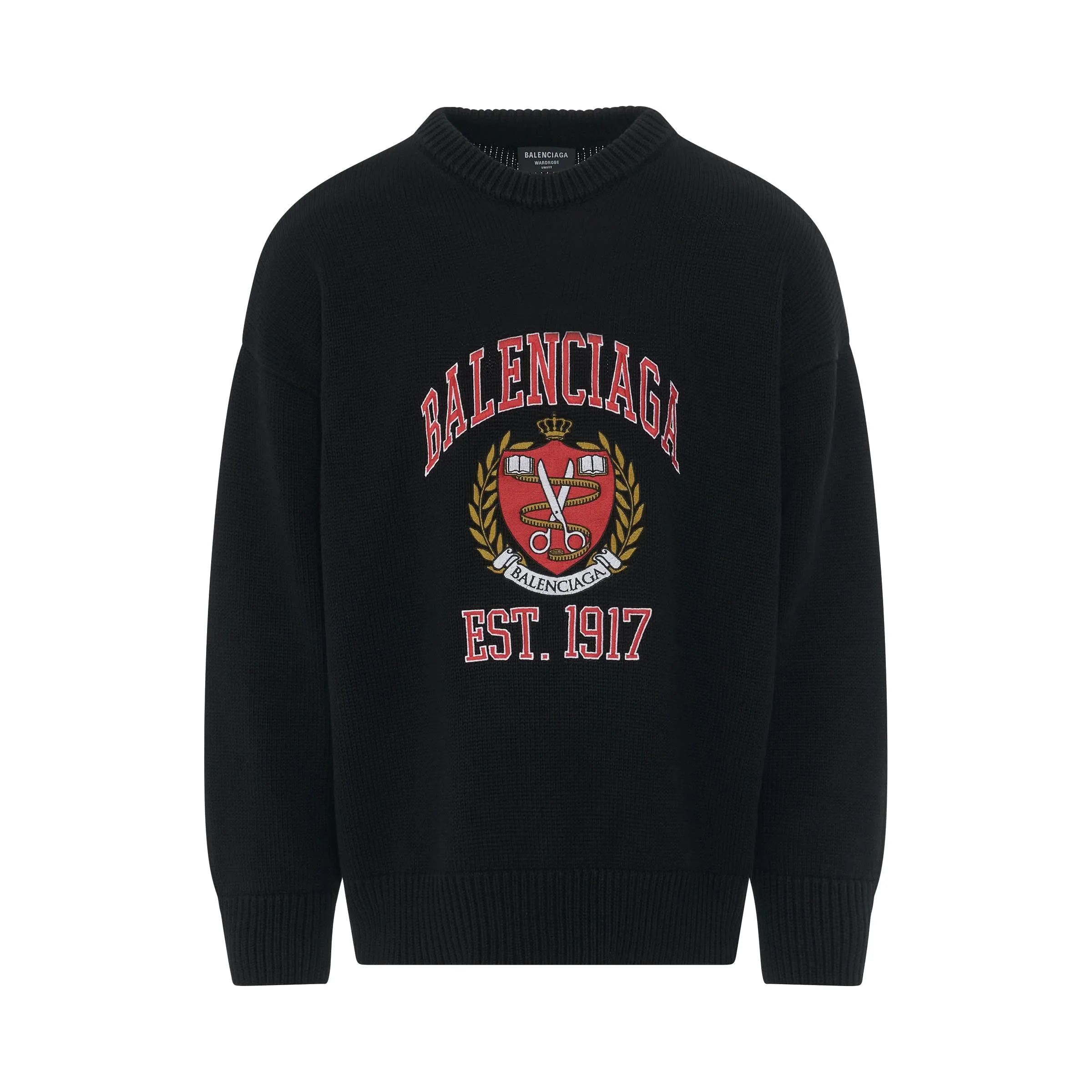 College Knitwear in Black