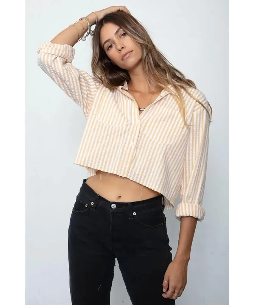 Crop Favorite Shirt Descanso Stripe