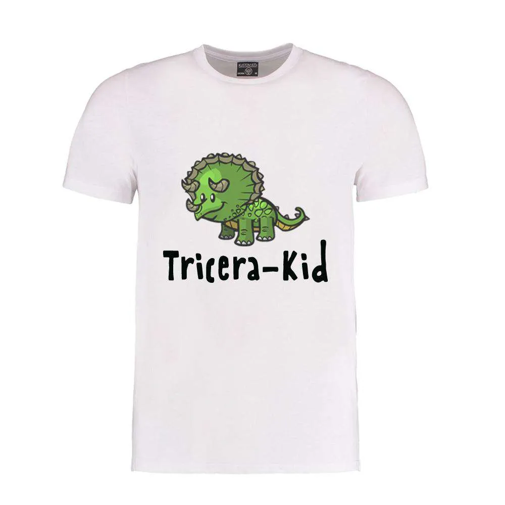 Dino Family White Matching Crew Tees (MRK X)