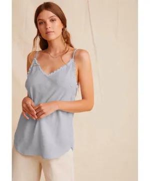 Frayed Cami Silver