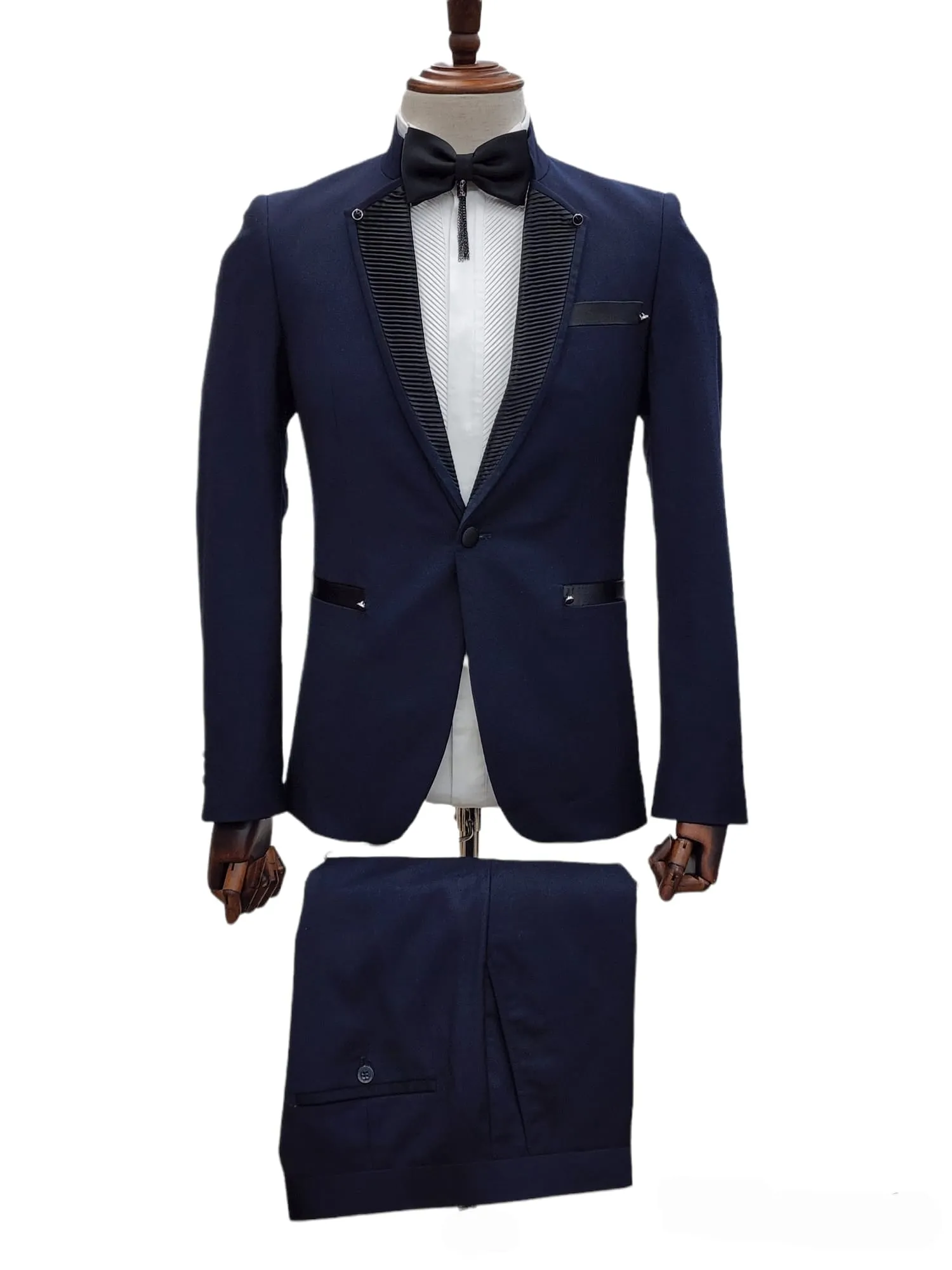 Giovanni Testi 1 Button slim fit Ceremonial Tuxedo GT-HAKIM NAVY