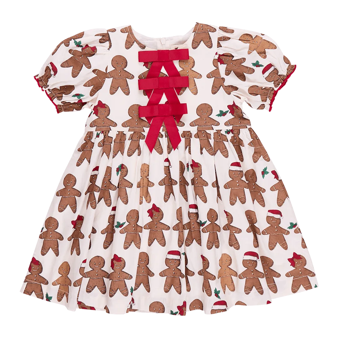 Girls Dresses | Gingerbread Cookie | Pink Chicken