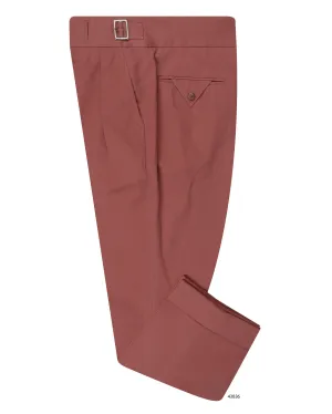 Gurkha Pant in Dugdale Cotton Brick Red Twill