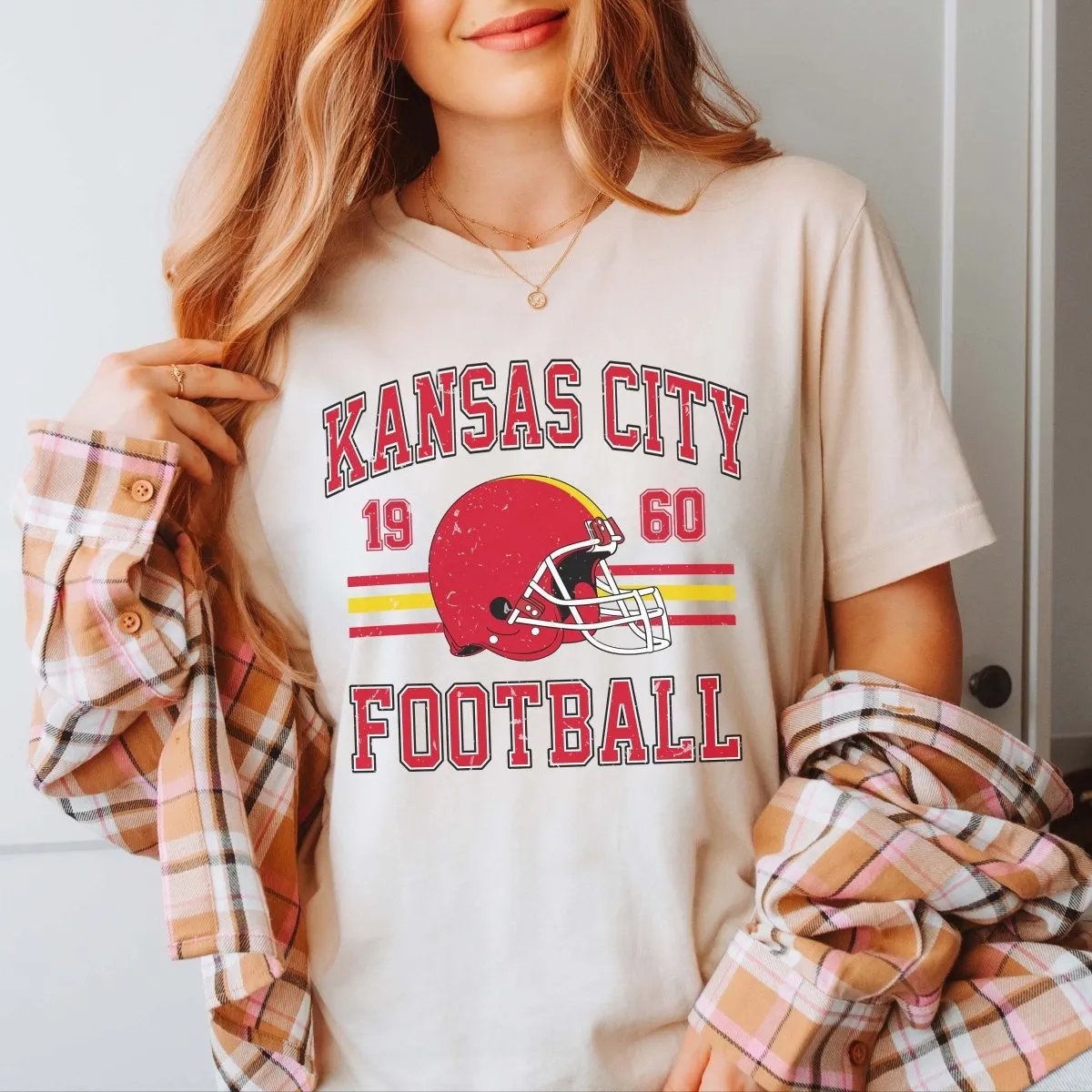 Kansas City Football Wholesale Bella Graphic Tee - Fast Shipping