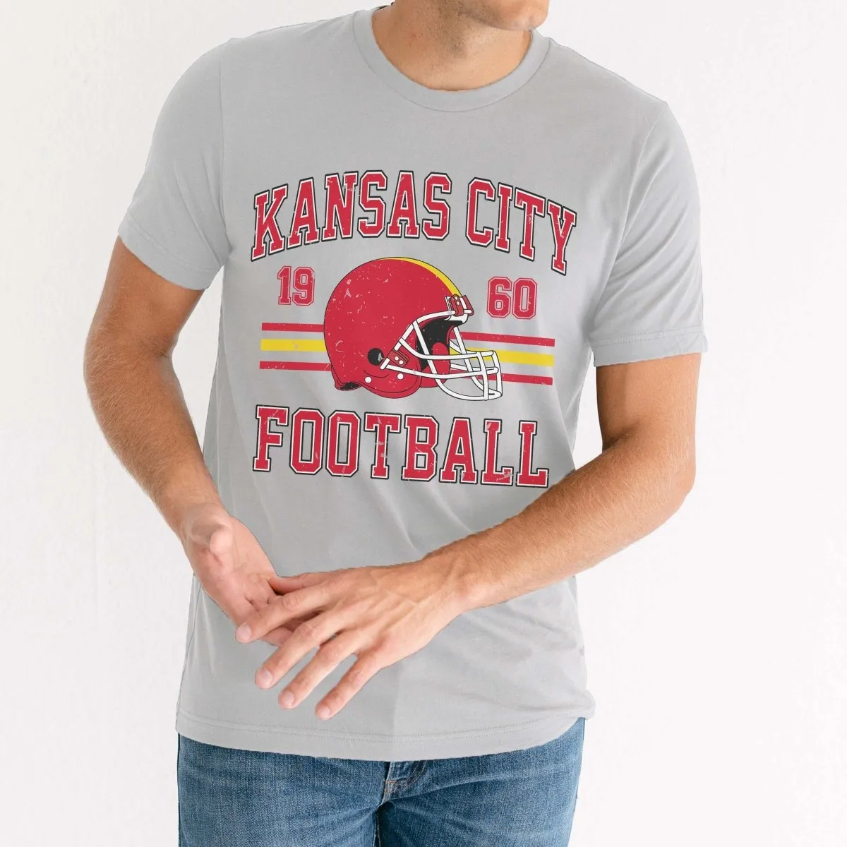 Kansas City Football Wholesale Bella Graphic Tee - Fast Shipping