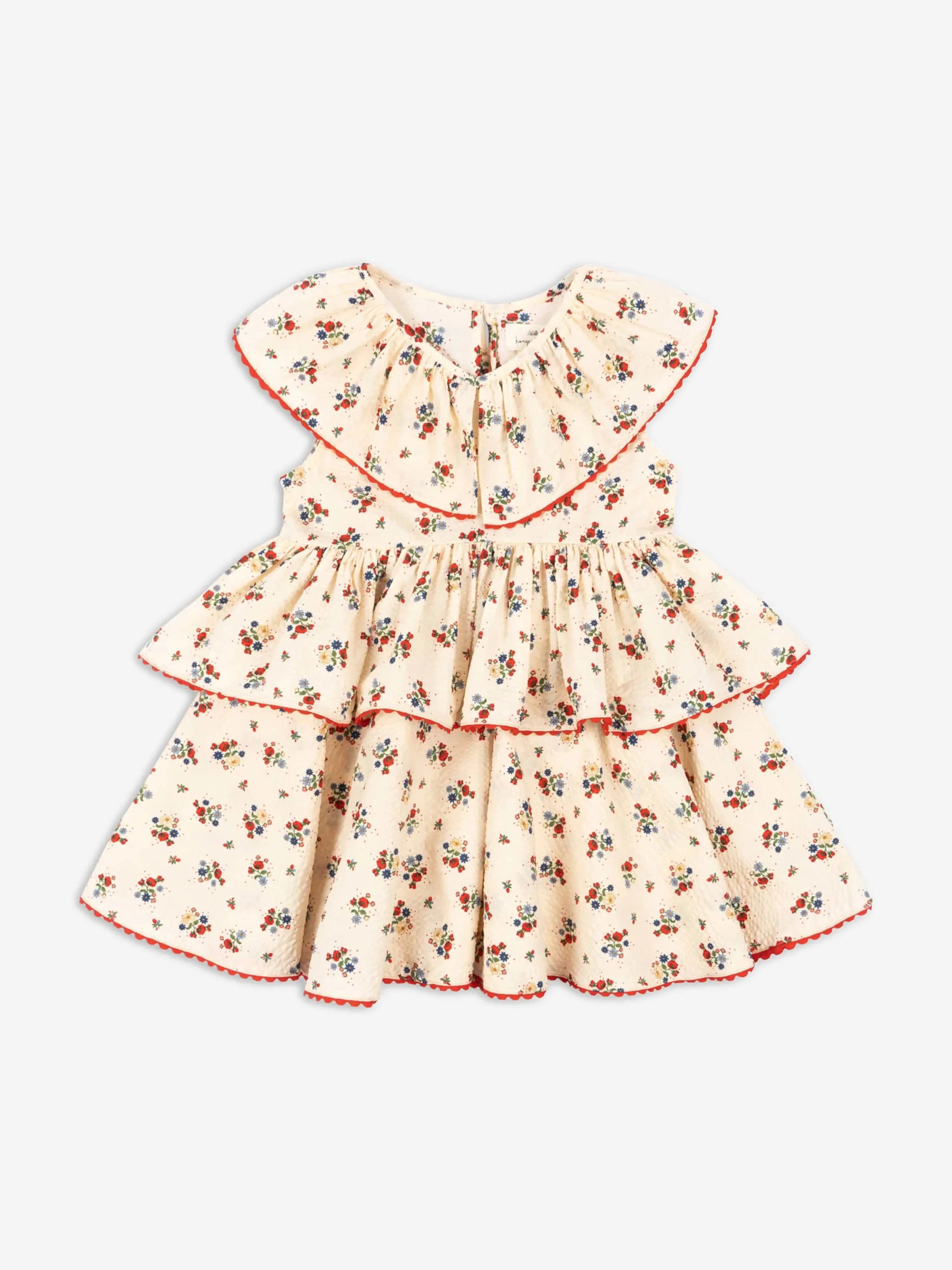 Konges Sløjd Girls Bella Frill Dress in Multicolour