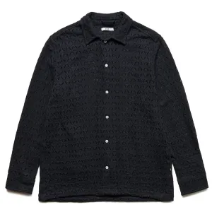 LATTICE LACE LS SHIRT