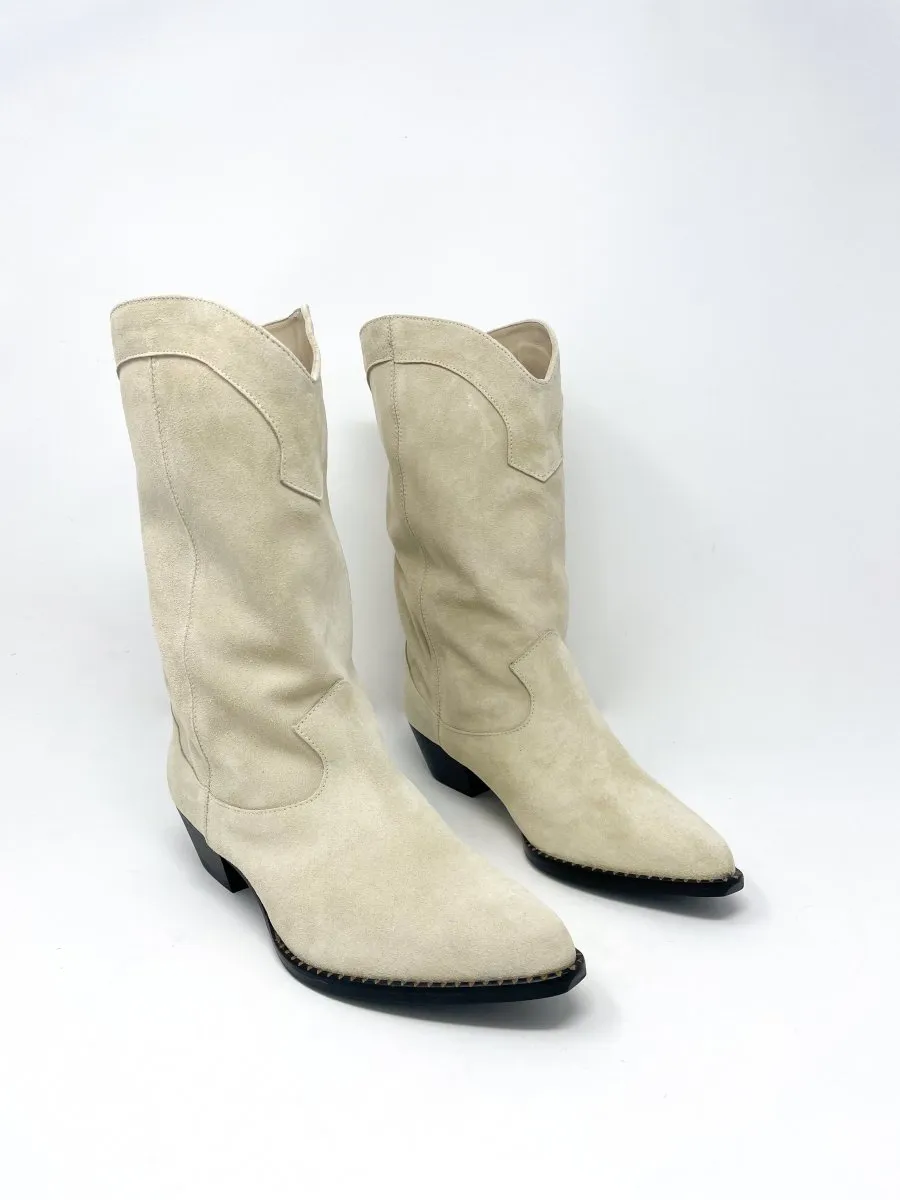 Loretta in Bone Suede