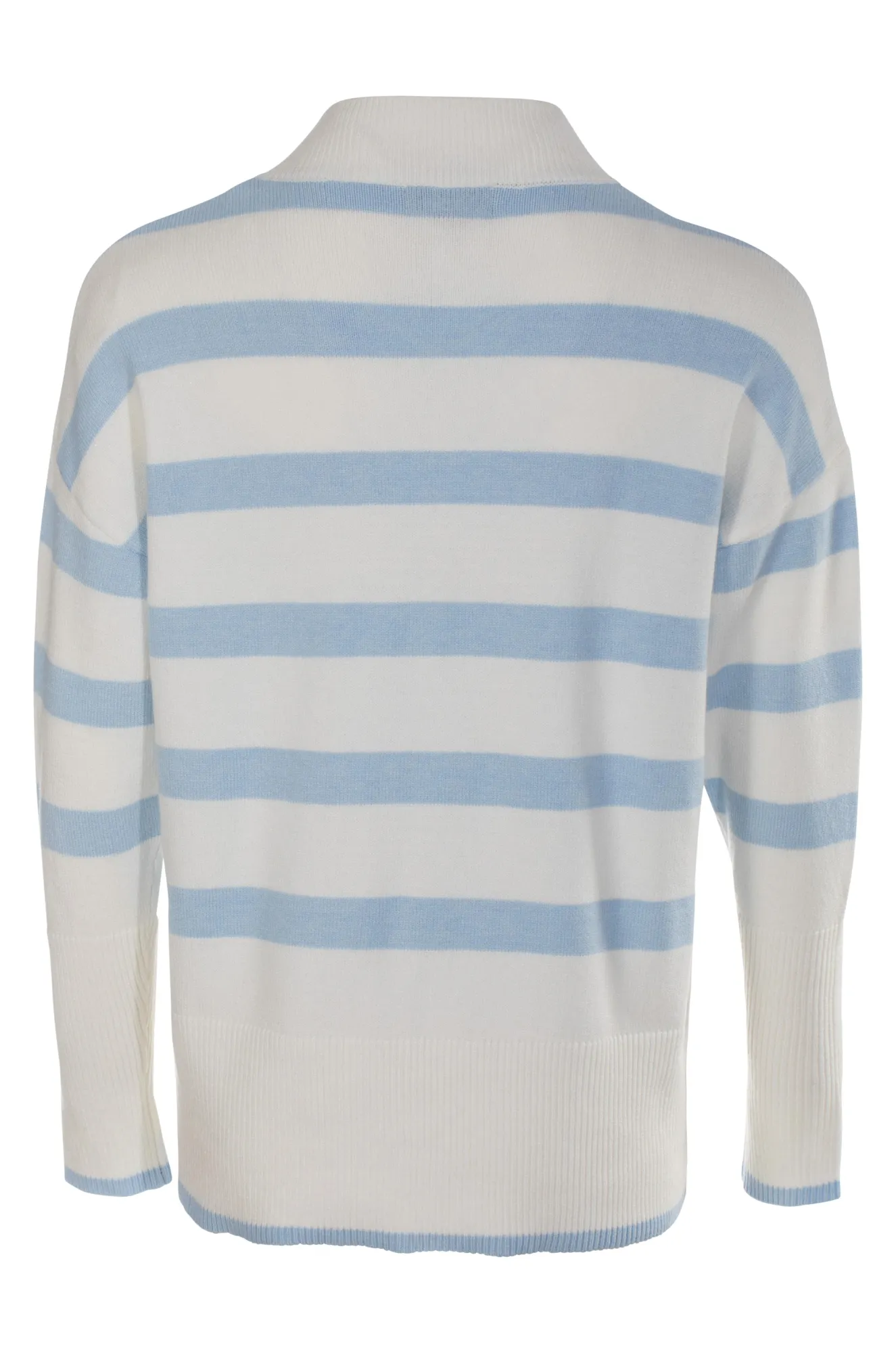 Luxe Knitwear stripe Jersey | Ivory/Sky | 7326ZZ