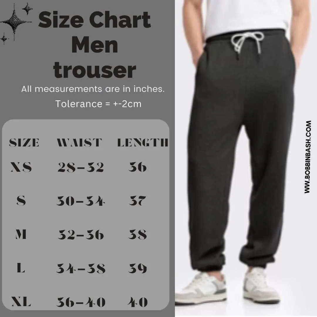 Men Dark Grey Trouser