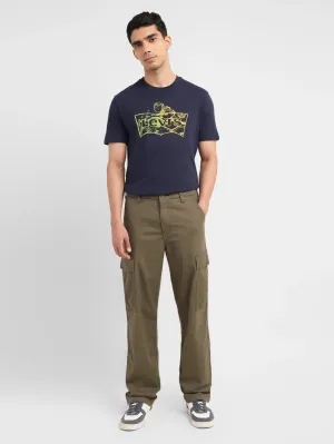 Men's Straight Fit Olive Cargo