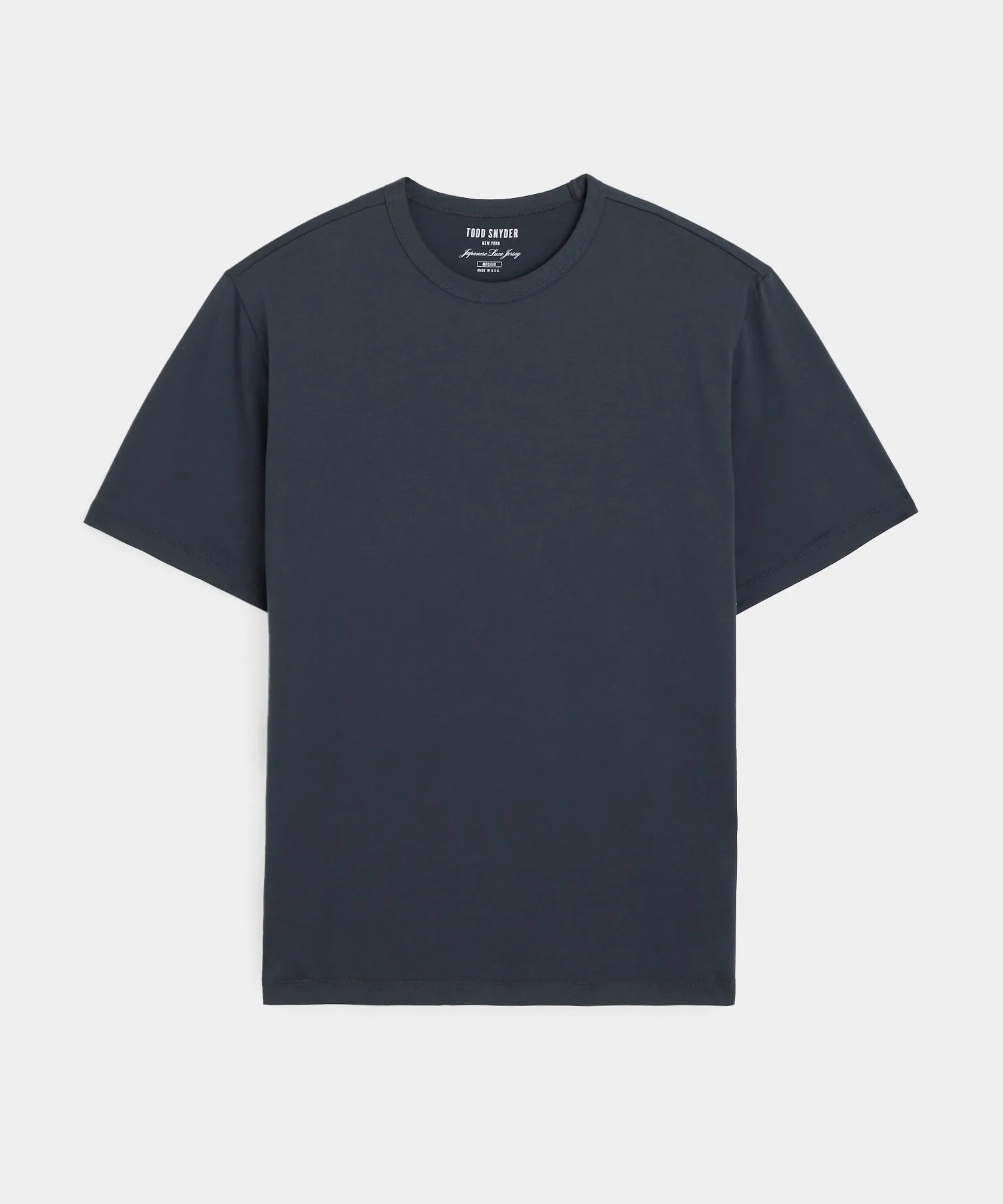 Oversized Luxe Jersey Tee in Obsidian