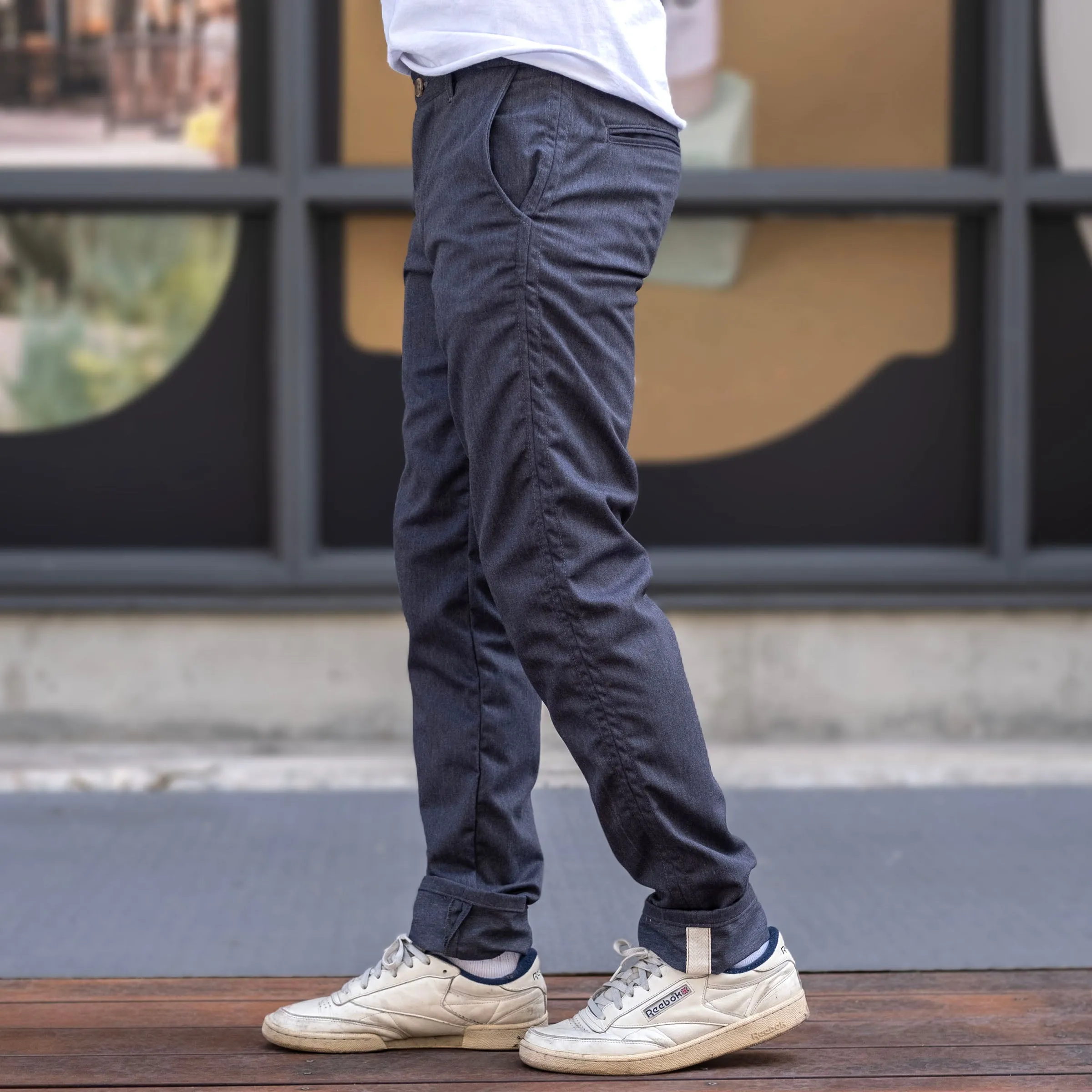 Rivet Chino Brushed Slate 10oz Twill