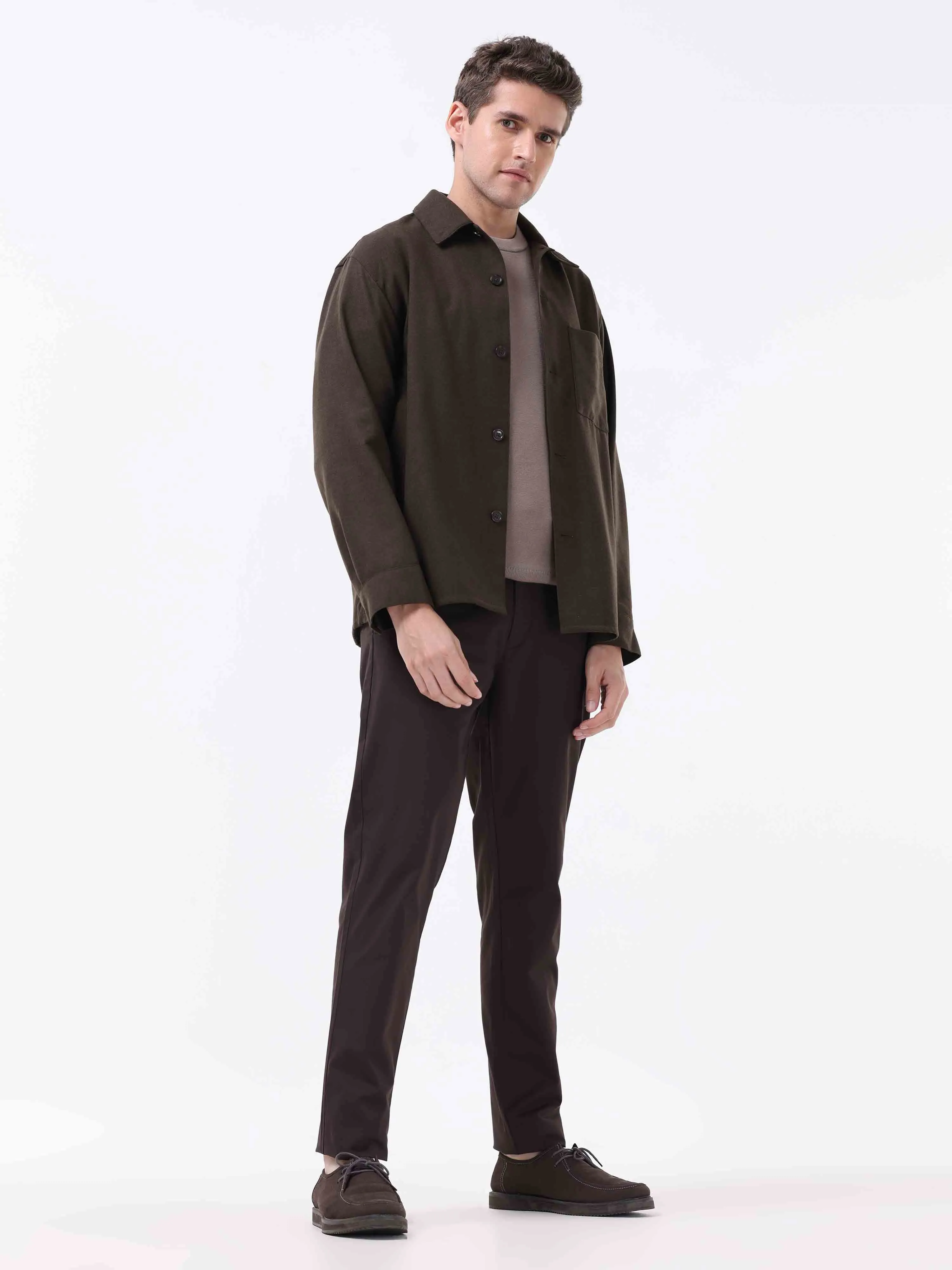 Semi Liquid Statement Brown Chino