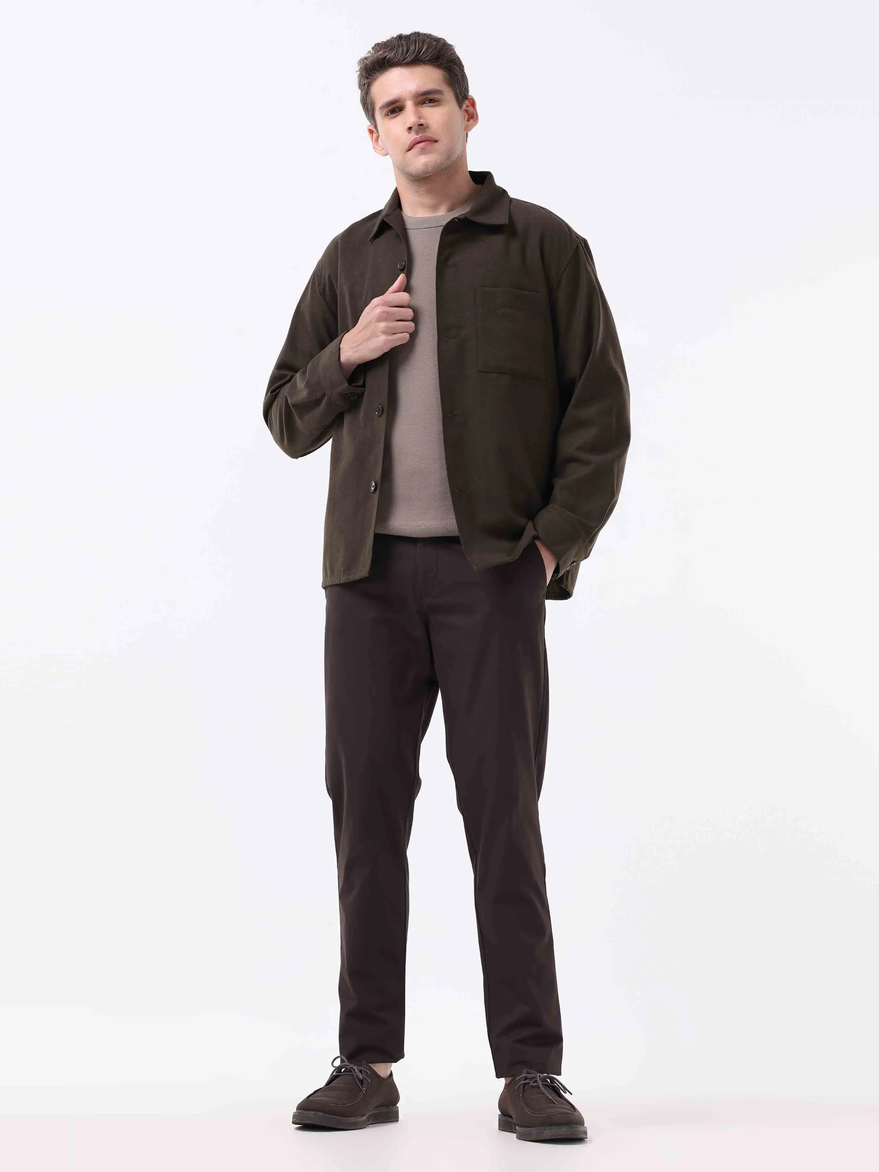 Semi Liquid Statement Brown Chino