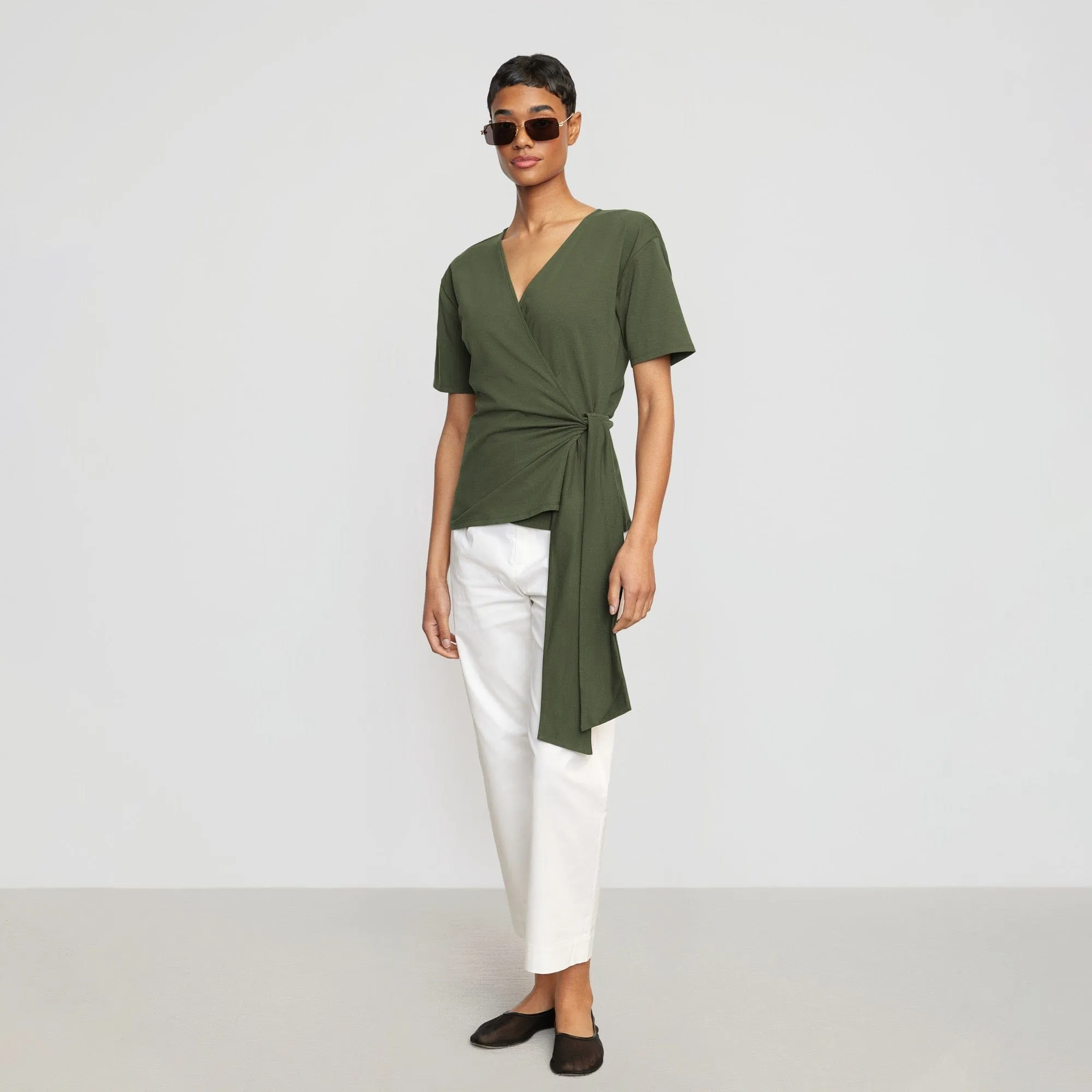 Sena Organic Cotton Wrap Tee