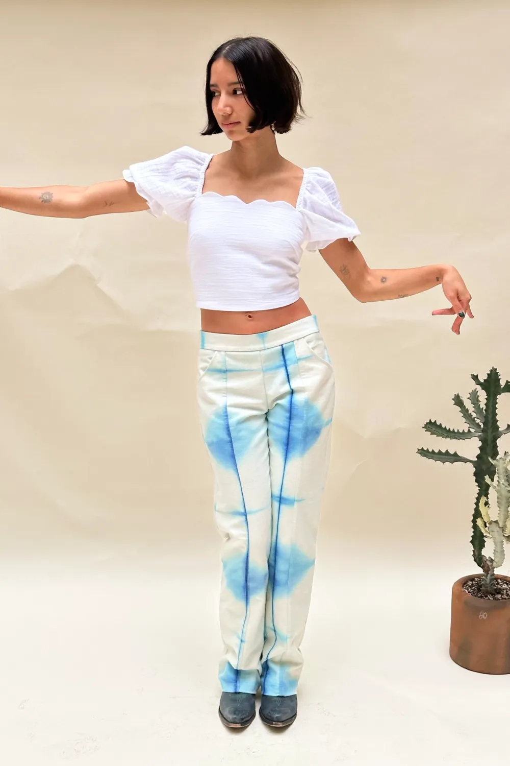 Shibori Dye Trousers