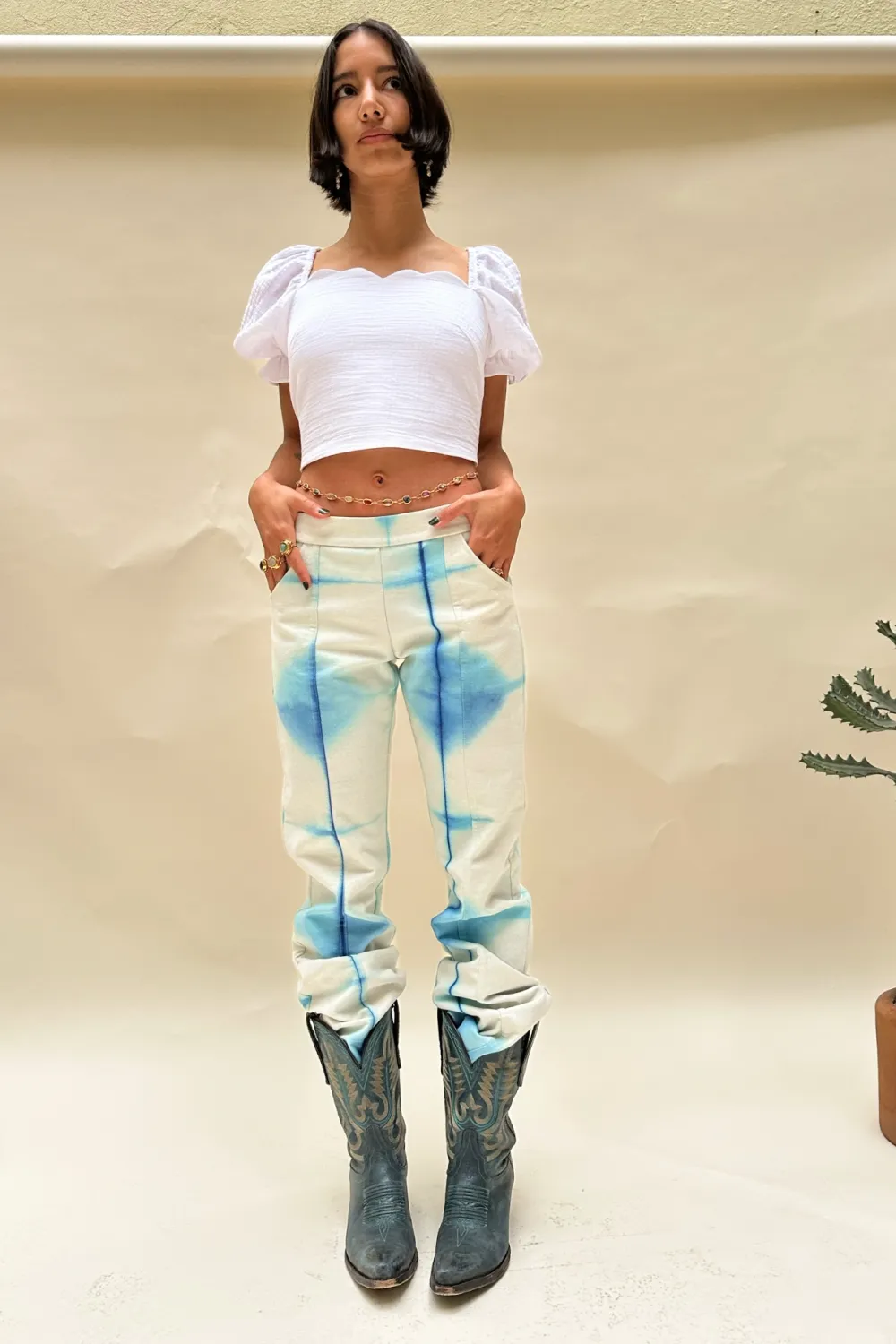 Shibori Dye Trousers