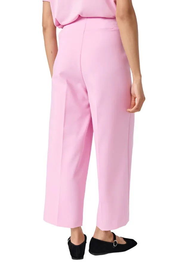 Soaked Womens Corinne Wide Cropped Pants Pastel Lavender