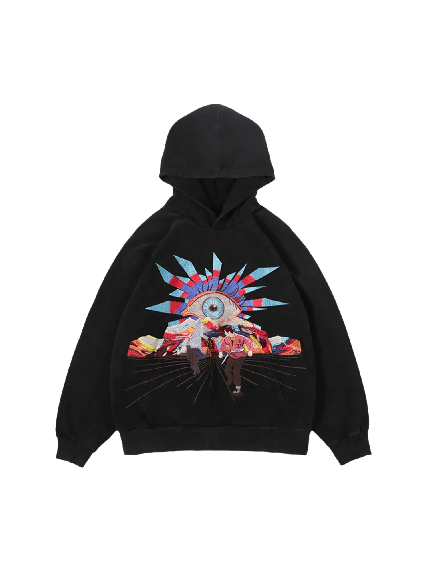 Thesupermade Hip-hop Creative Fun Embroidered Hoodie