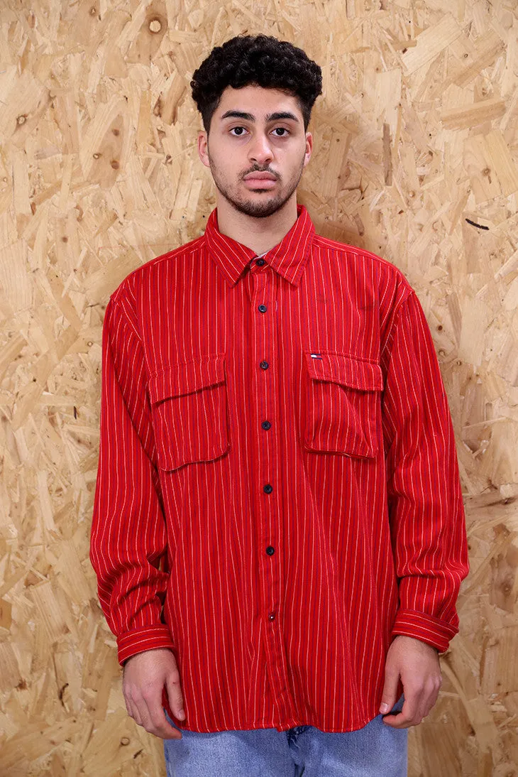 Tommy Hilfiger Red Striped Shirt