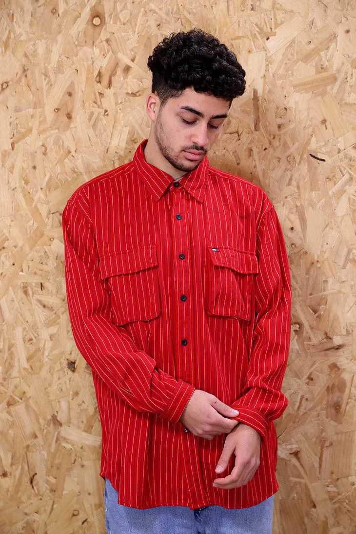 Tommy Hilfiger Red Striped Shirt