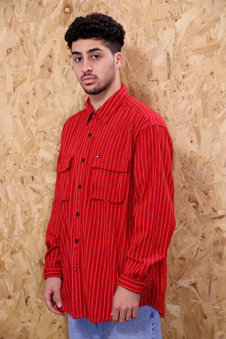 Tommy Hilfiger Red Striped Shirt