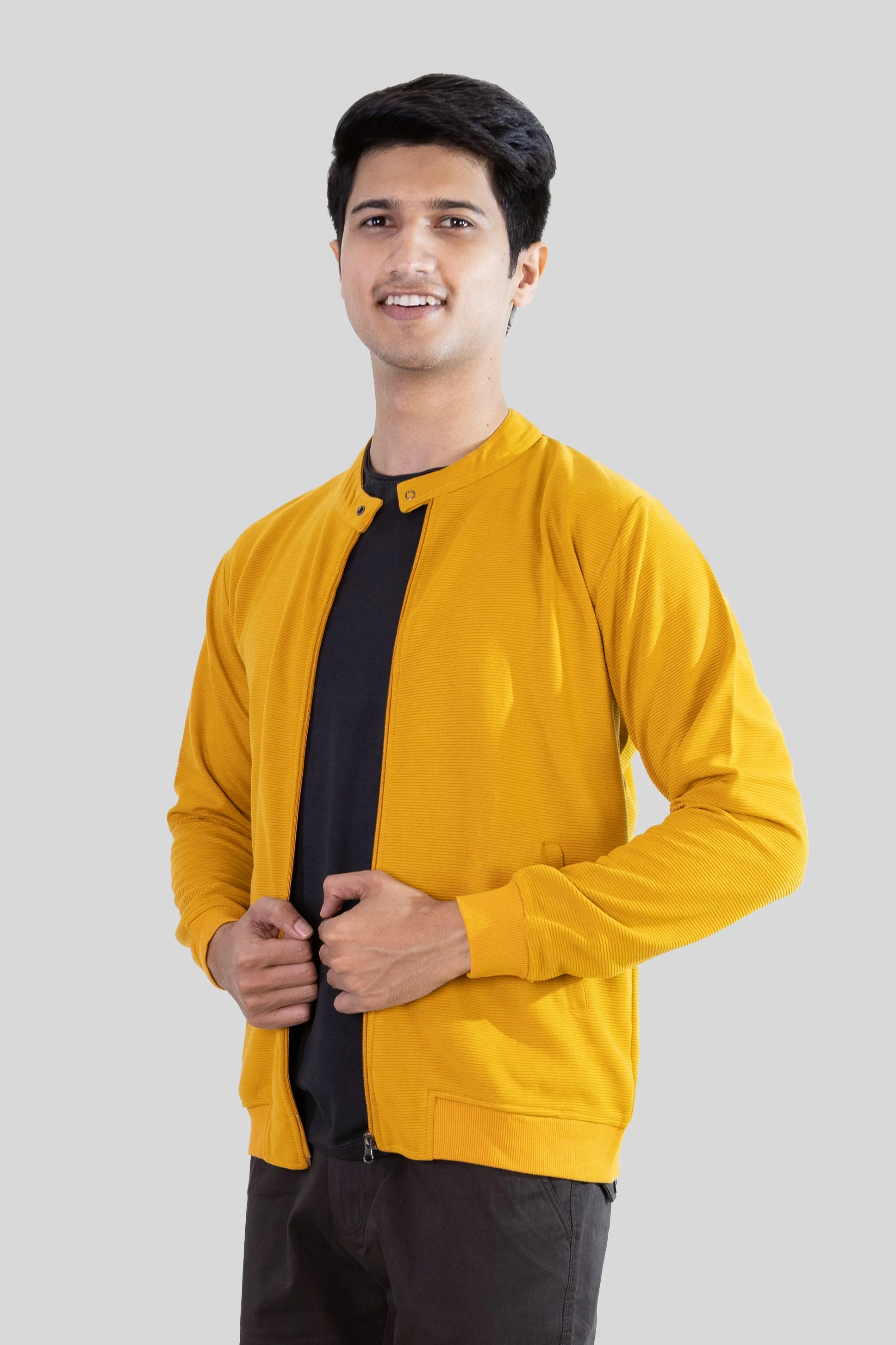 Zip-Up Jacket: Yellow